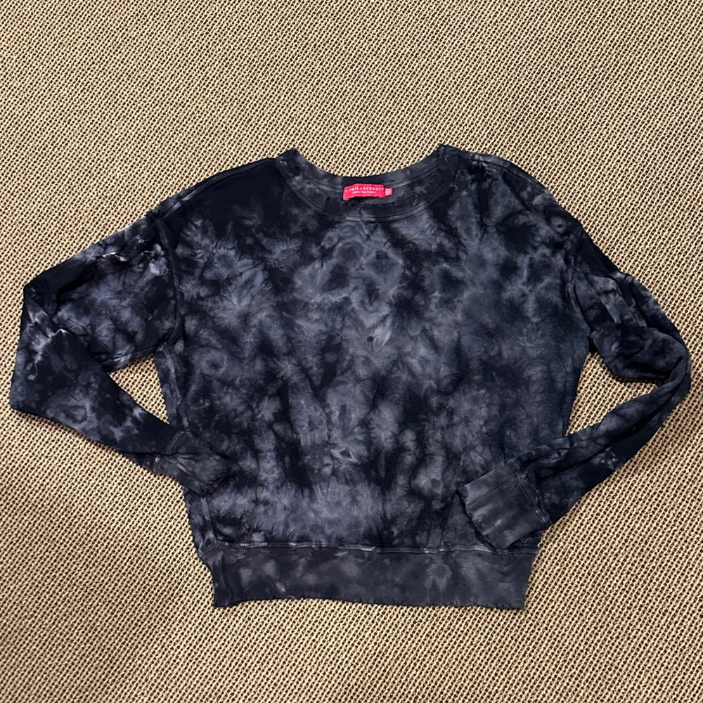 Women's Black Tie-Dye Sweatshirt